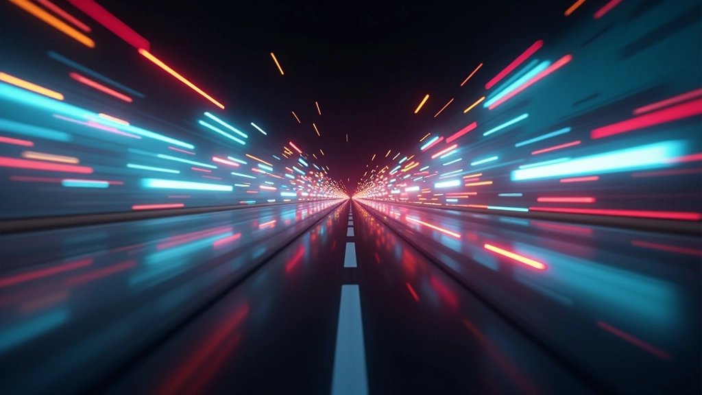 Demonstração de efeitos de motion design incluindo glitch, motion blur e particle effects em composição